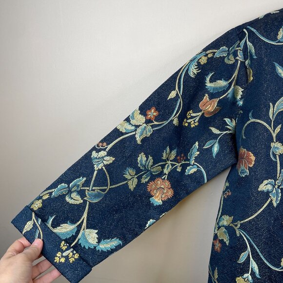 Coldwater Creek Womens Tapestry Brocade Floral Jacket Size 3X Button Blazer - Picture 5 of 15